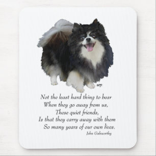 Black Pomeranian Keepsake Mouse Mat