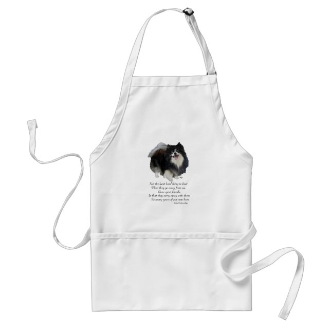 Black Pomeranian Keepsake Standard Apron (Front)