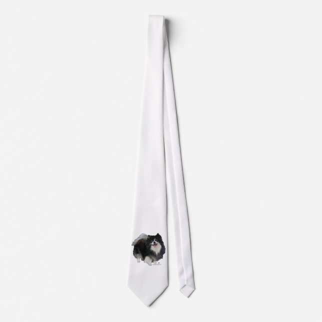 Black Pomeranian Tie (Front)