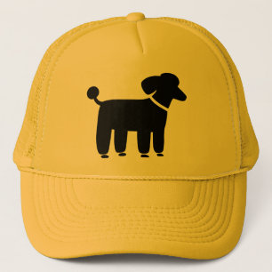 Black Poodle Dog Graphic Trucker Hat
