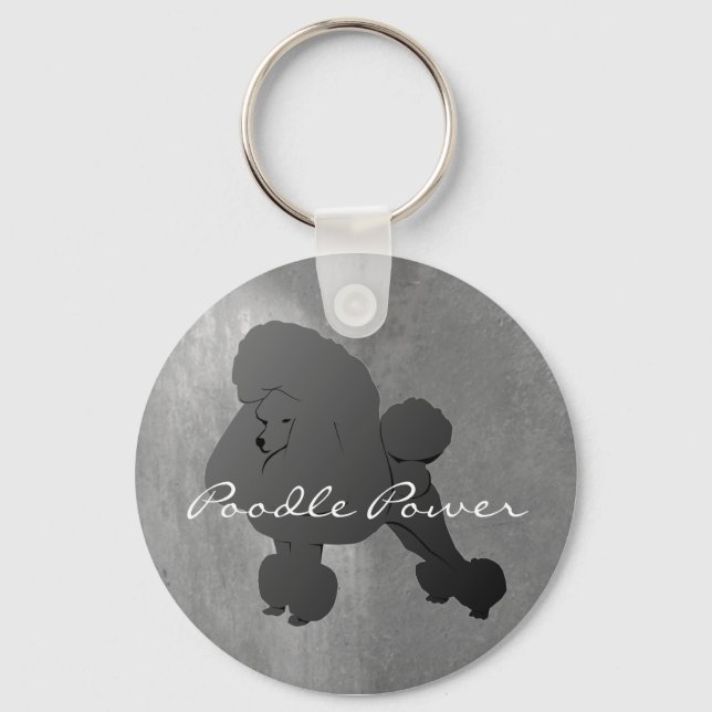 Black Poodle Keychain (Front)