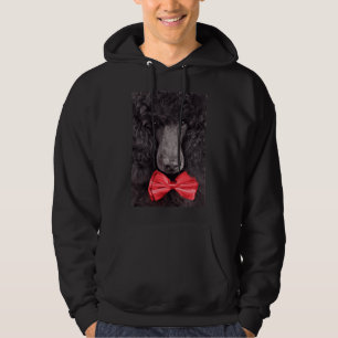 Black Poodle Long Hoodie