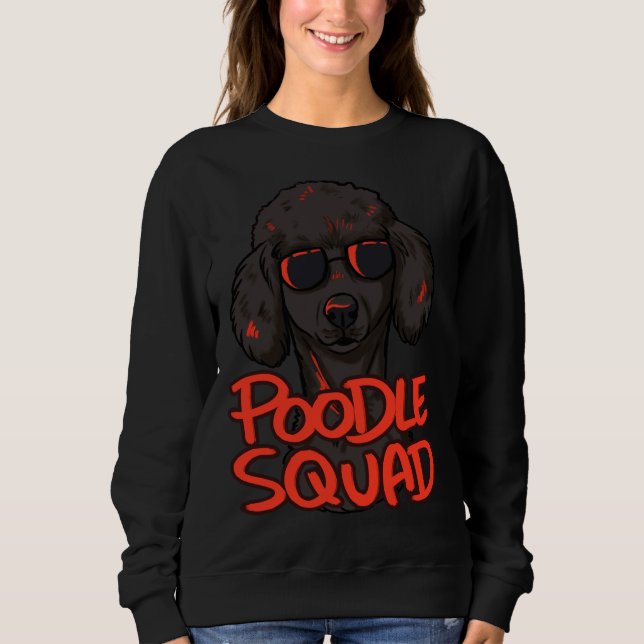 Black Poodle Squad Sweatshirt (Front)