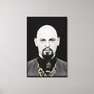 Black Pope on Canvas Print