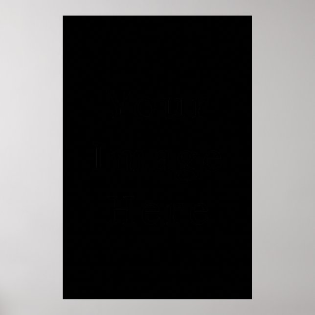 Black Posters Customised Poster Template (Front)