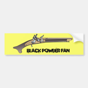 BLACK POWDER FAN Bumper Sticker