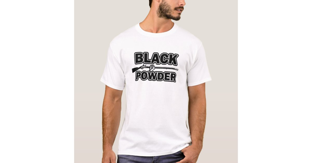 Black Powder T-Shirt | Zazzle