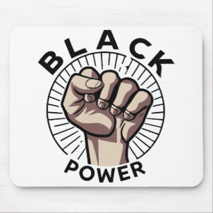 Black Power Afrocentric  Mouse Mat