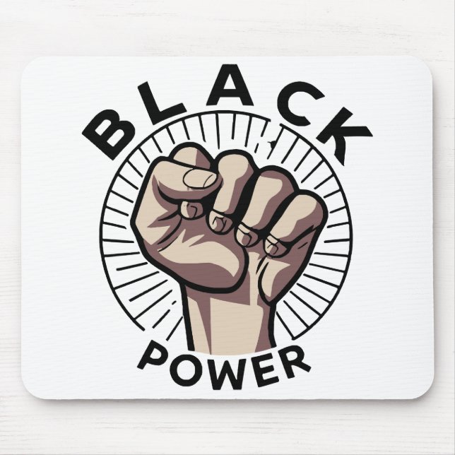 Black Power Afrocentric  Mouse Mat (Front)