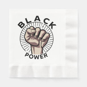 Black Power Afrocentric  Napkin