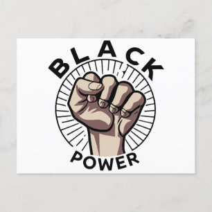 Black Power Afrocentric Postcard
