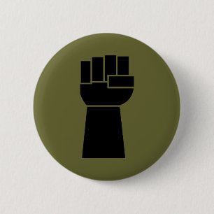 Black Power Black Fist Obama Button
