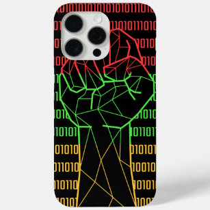 Black Power Fist Of BLM For Geeks iPhone 15 Pro Max Case