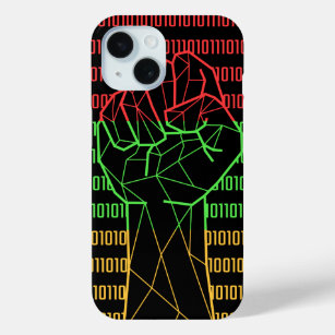 Black Power Fist Of BLM For Geeks iPhone 15 Case