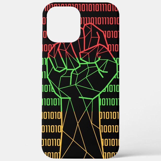 Black Power Fist Of BLM For Geeks Case-Mate iPhone Case (Back)
