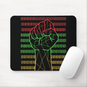 Black Power Fist Of BLM For Geeks Mouse Mat