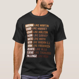 Black Power History Month African American Pride G T-Shirt