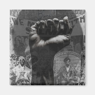 Black Power Montage Magnet