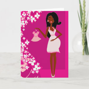 black pregnant woman announcement