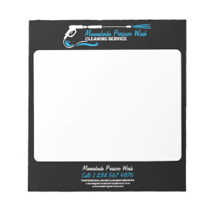 Black Pressure Power Washing Professional Clean Notepad