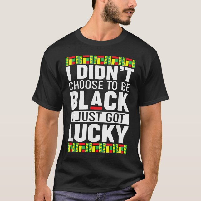 Black Pride  Black History Month T-Shirt (Front)