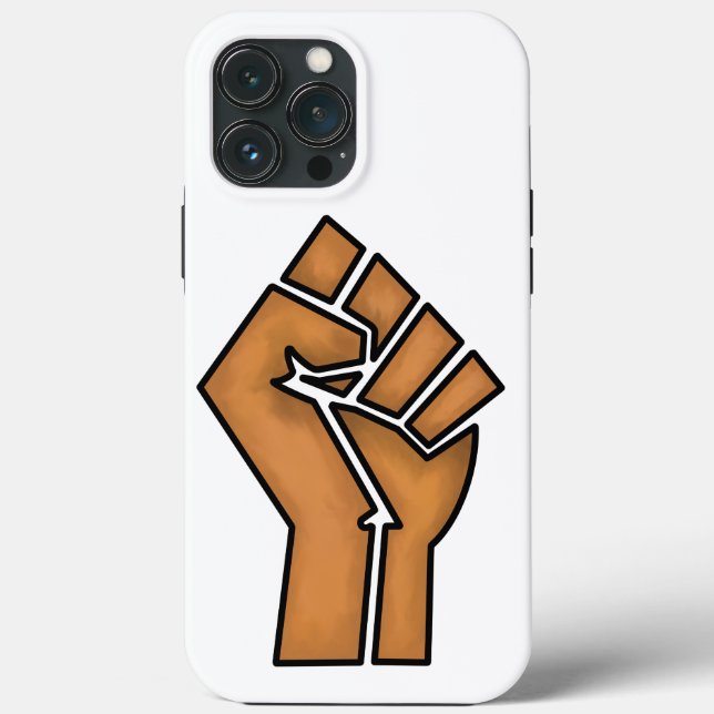 black pride fist unity history unity African brown Case-Mate iPhone Case (Back)