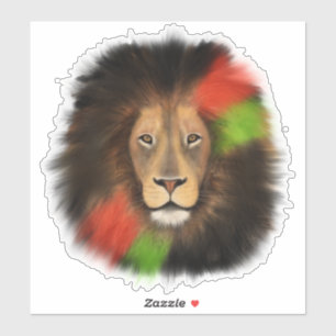 black pride lion red green unity jungle cat king