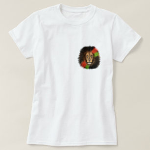 black pride lion red green unity jungle cat king T-Shirt