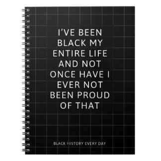 Black Pride Net Pattern Spiral Notebook