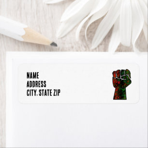 black pride red green fist pan African flag unity 