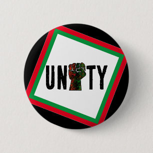 black pride red green fist pan African flag unity 6 Cm Round Badge