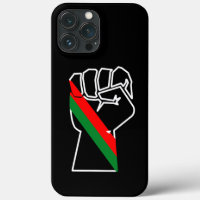 black pride red green fist pan African flag unity