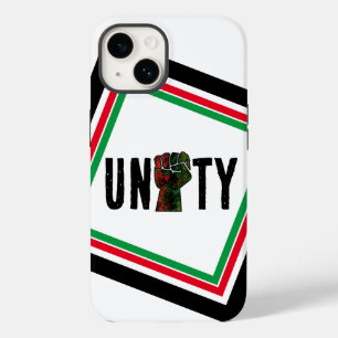 black pride red green fist pan African flag unity Case-Mate iPhone 14 Case