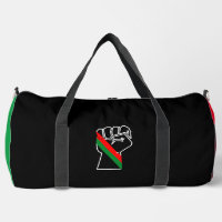 black pride red green fist pan African flag unity
