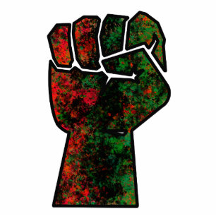 black pride red green fist pan African flag unity  Photo Sculpture Decoration