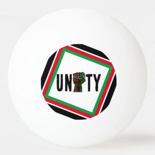 black pride red green fist pan African flag unity Ping Pong Ball
