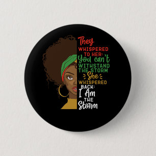 Black Pride They Whispered To Her You CanT Withsta 6 Cm Round Badge