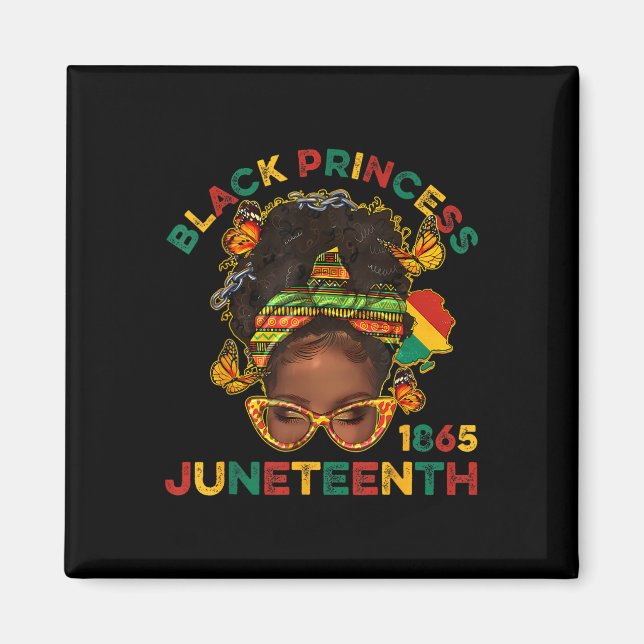 Black Princes Juneteenth 1865 History Month Melani Magnet (Front)