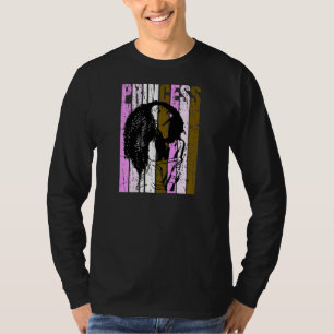 Black Princess Afro Hair Motivational African Amer T-Shirt