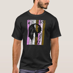 Black Princess Afro Hair Motivational African Amer T-Shirt