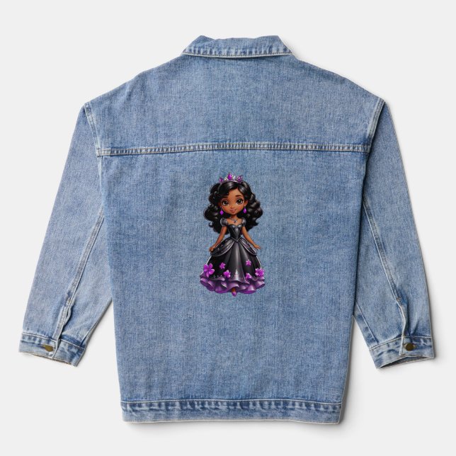 Black Princess Denim Jacket (Back)