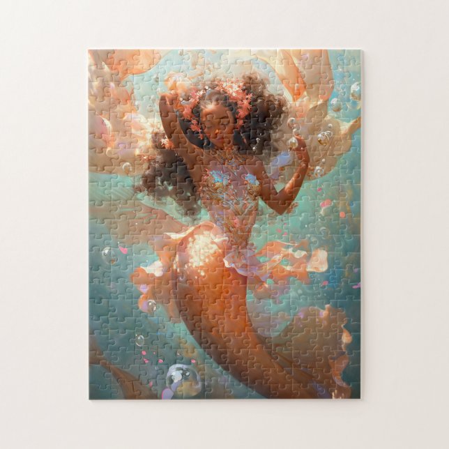 Black Princess Fantasy Art Jigsaw Puzzle (Vertical)