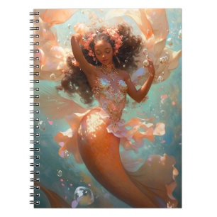 Black Princess Fantasy Art Notebook