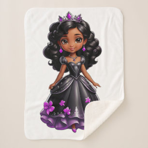 Black Princess Sherpa Blanket