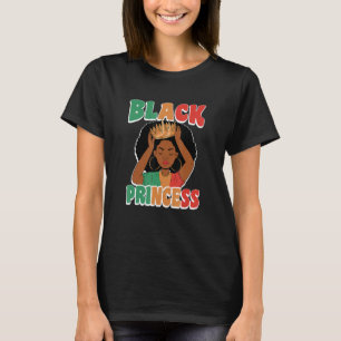 Black Princess Women African American Black Histor T-Shirt