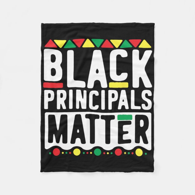 Black Principals Problem For Teachers History Mont Fleece Blanket (Front)