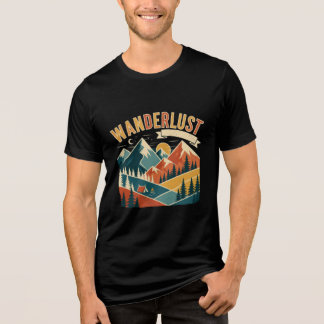 Black printed t-shirt  Tri-Blend shirt