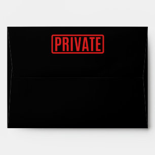 Black Private Envelope