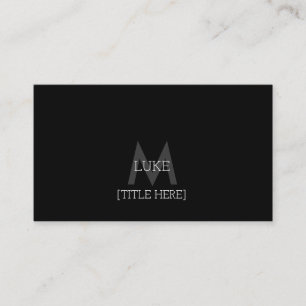 Black Professional Elegant Business Cards