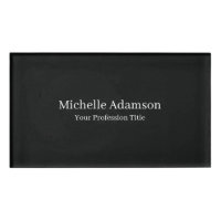 Black Professional Plain Modern